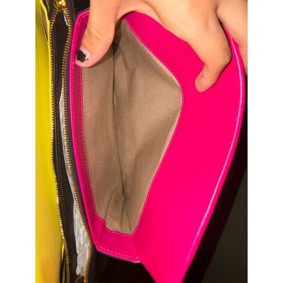 Marni Two-Toned  Pink & Yellow Harp Shoulder Bag with Dust Bag - Picture 6 of 13